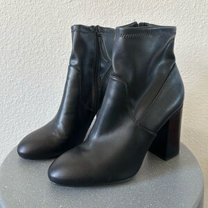 Rebecca Minkoff Black Leather Ankle Boots